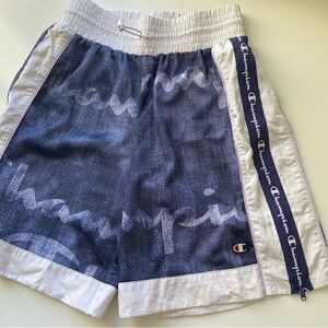 Champion mesh side zip shorts small